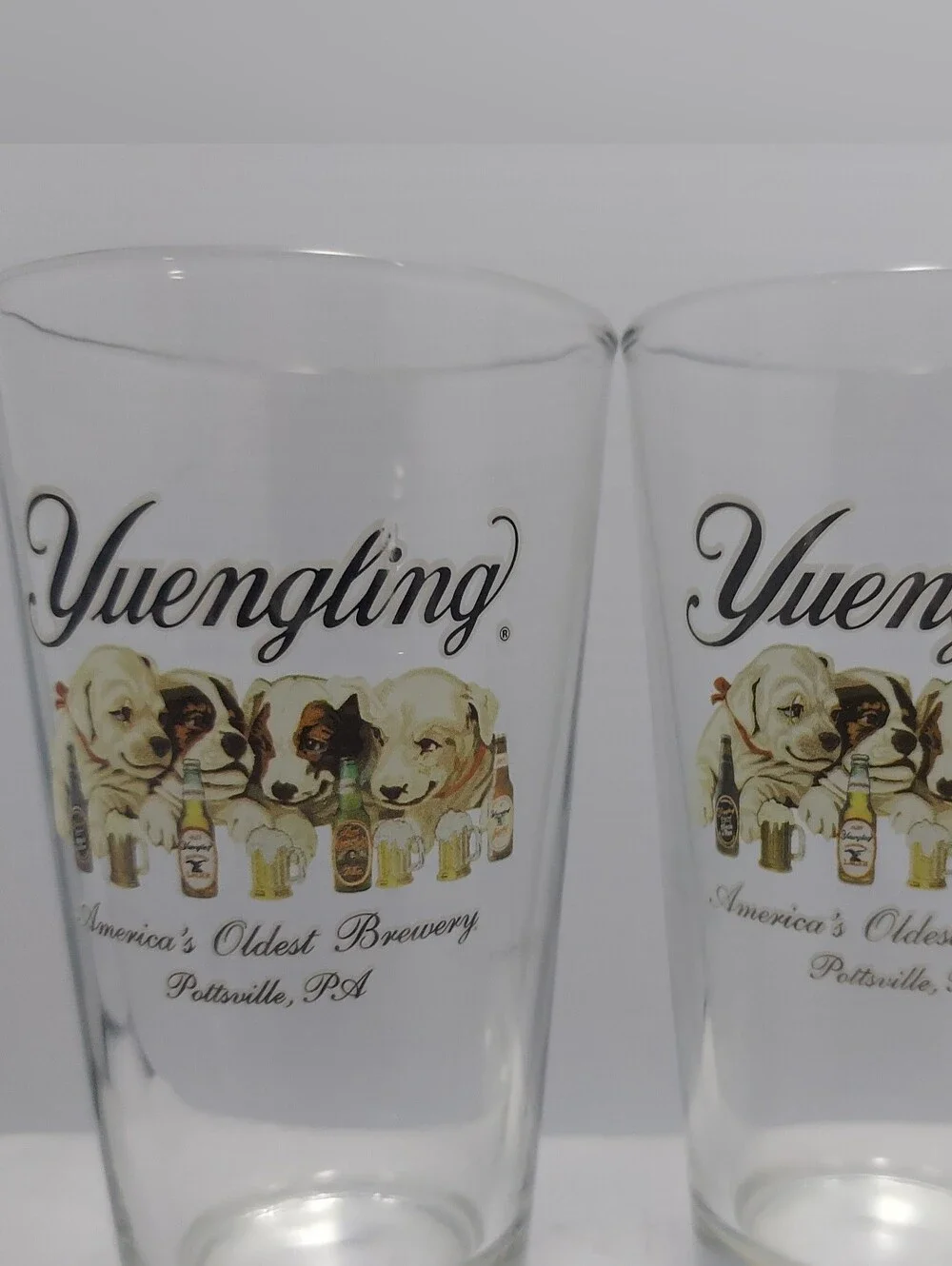 Yuengling Clear Pint Glass with Dog Artwork - Clear - Picture 2 of 14